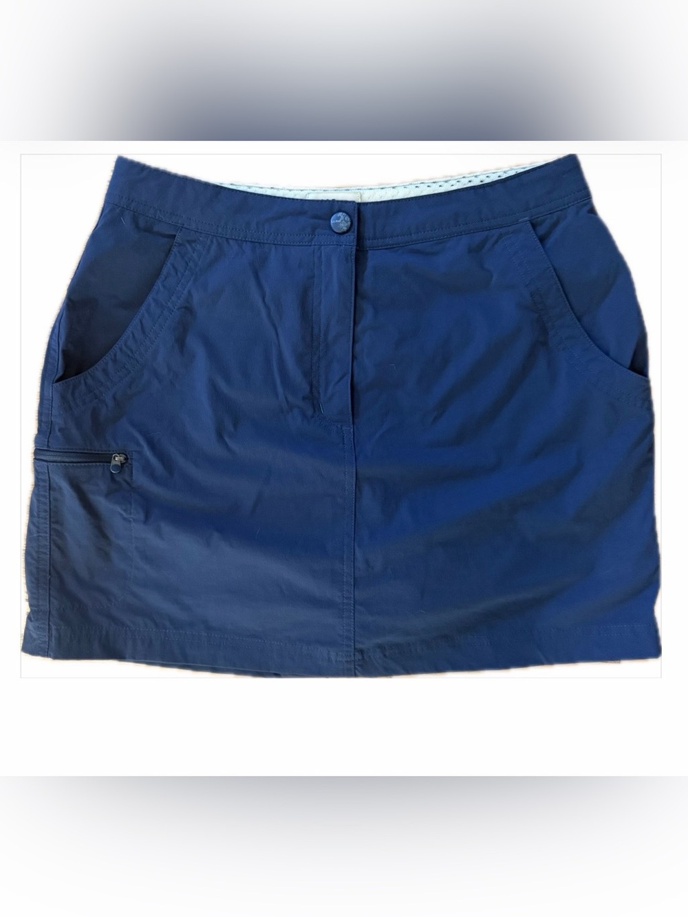L.L.Bean Active Skort with Logo Button in navy